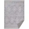 Image de Tapis décoratif de salon 120 x 170 cm style bohème gris Tourterelle