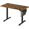 Image de Bureau électrique assis-debout 60 x 120 x (72-120) cm marron et noir