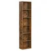 Image de Étagère de Rangement 6 Niveaux 24 x 40 x 178.5 cm Marron Rustique