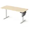 Image de Bureau électrique réglable en hauteur 160 x 70 cm doré chêne