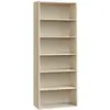 Image de Bibliothèque étagère sur 6 niveaux 24 x 60 x 178,5 cm beige naturel