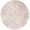 Image de Tapis ivoire/rose 122 x 122 cm