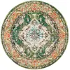 Image de Tapis forest green / light blue 122 x 122 cm