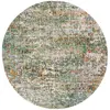 Image de Tapis vert/turquoise/multicolore 152 x 152 cm