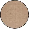 Image de Tapis herbe de mer naturel/noir 91 x 91 cm