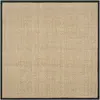 Image de Tapis herbe de mer naturel/noir 91 x 91 cm