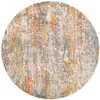 Image de Tapis grey / orange/multicolore 122 x 122 cm