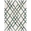 Image de Tapis ivoire/vert 236 x 305 cm