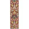 Image de Tapis laine rouge/multicolore 61 x 91 cm