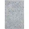 Image de Tapis laine blue / ivory 91 x 152 cm