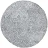Image de Tapis laine blue / ivory 122 x 122 cm