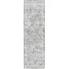 Image de Tapis laine ivoire / charbon 69 x 183 cm