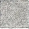 Image de Tapis laine ivoire / charbon 122 x 122 cm