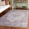 Image de Tapis polyester gris clair/rouille 198 x 274 cm