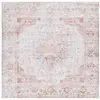 Image de Tapis polyester gris clair/rouille 183 x 183 cm