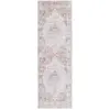Image de Tapis polyester gris clair/rouille 76 x 183 cm