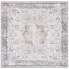 Image de Tapis polyester beige / grey 122 x 122 cm