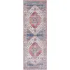 Image de Tapis polyester beige / blue 76 x 244 cm