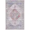 Image de Tapis polyester beige / blue 91 x 152 cm