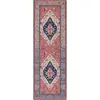 Image de Tapis polyester rust / blue 76 x 244 cm