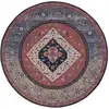 Image de Tapis polyester rust / blue 183 x 183 cm