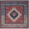 Image de Tapis polyester rust / blue 183 x 183 cm