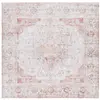 Image de Tapis polyester gris clair/rouille 244 x 244 cm