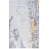 Image de Tapis polyester grey / gold 183 x 274 cm