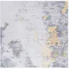 Image de Tapis polyester grey / gold 183 x 183 cm