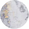Image de Tapis polyester grey / gold 122 x 122 cm