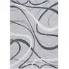 Image de Tapis polyester grey / ivory 122 x 183 cm