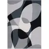 Image de Tapis polyester grey / black ivory 160 x 229 cm