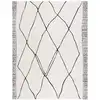 Image de Tapis polyester ivory / black 235 x 305 cm