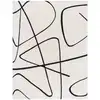 Image de Tapis polyester ivory / black 235 x 305 cm