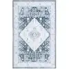 Image de Tapis polyester grey green / ivory 122 x 183 cm