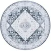 Image de Tapis polyester grey green / ivory 183 x 183 cm