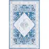 Image de Tapis polyester navy / ivory 183 x 274 cm