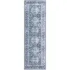 Image de Tapis polyester grey green / ivory 76 x 244 cm