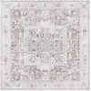 Image de Tapis polyester taupe / beige 183 x 183 cm