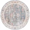 Image de Tapis polyester vert/beige 183 x 183 cm