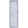 Image de Tapis polyester light grey / grey green 76 x 244 cm