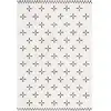 Image de Tapis polyester ivory / black 122 x 183 cm