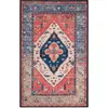 Image de Tapis polyester rust / blue 76 x 122 cm
