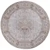 Image de Tapis polyester gris clair/rouille 91 x 91 cm