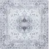 Image de Tapis polyester ivory / blue 183 x 183 cm