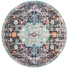 Image de Tapis noir/sarcelle 122 x 122 cm