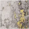 Image de Tapis grey / yellow 201 x 201 cm