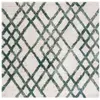 Image de Tapis ivoire/vert 99 x 99 cm