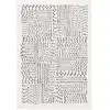 Image de Tapis polyester ivory / black 183 x 274 cm