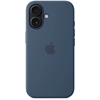 Image de Coque en silicone MagSafe Apple iPhone 16 - Denim Blue